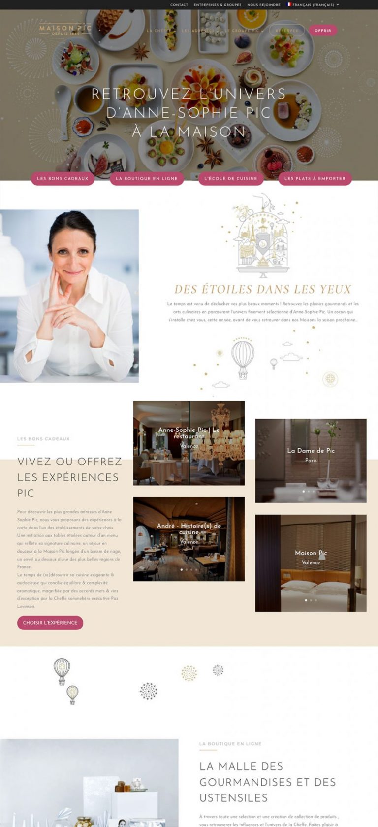 agence web Valence Drôme Ardèche, site web Anne-Sophie Pic