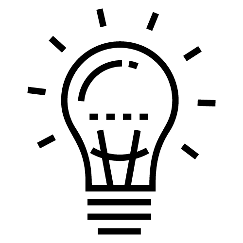 icon ampoule MD - Agence web Marque Digitale spécialisée dans la création de site internet sur WordPress et maintenance, accompagnement marketing sur mesure