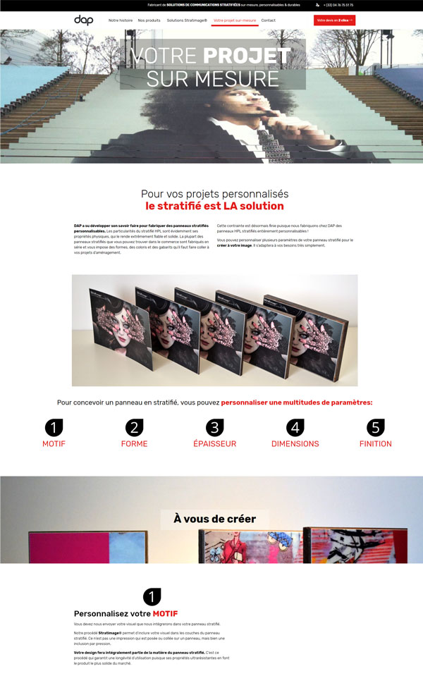 DAP-page2 Agence web Marque Digitale spécialisée dans la création de site internet sur Wordpress et maintenance, accompagnement marketing sur mesure