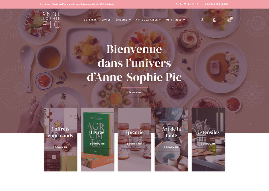 site internet Anne Sophie PIC - Agence web spécialisé dans la création de site internet sur WordPress