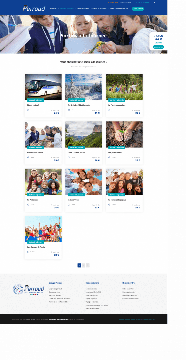 maquette site internet perraud - Agence web marketing création de site internet accompagnement sur mesure