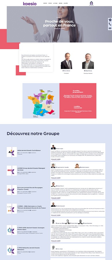 maquette koesio site internet - Création site internet spécial e-commerce agence web marketing Valence