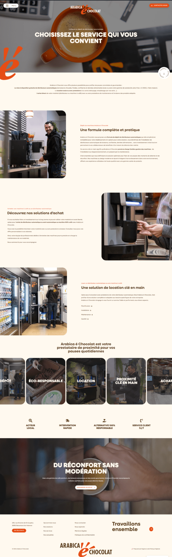 Arabica e Chocolat- Marque Digitale agence webmarketing à Valence