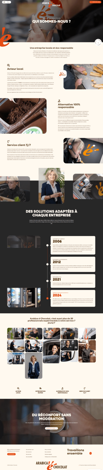 Arabica e Chocolat- Marque Digitale agence webmarketing à Valence