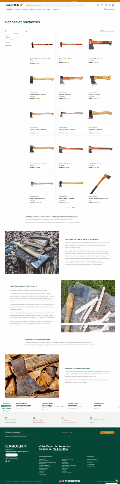 page catégorie site e-commerce drome ardèche valence