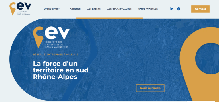refonte site web page accueil cev 26