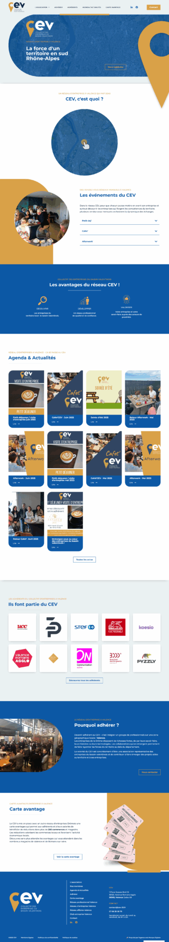 refonte site internet cev 26 par marque digitale