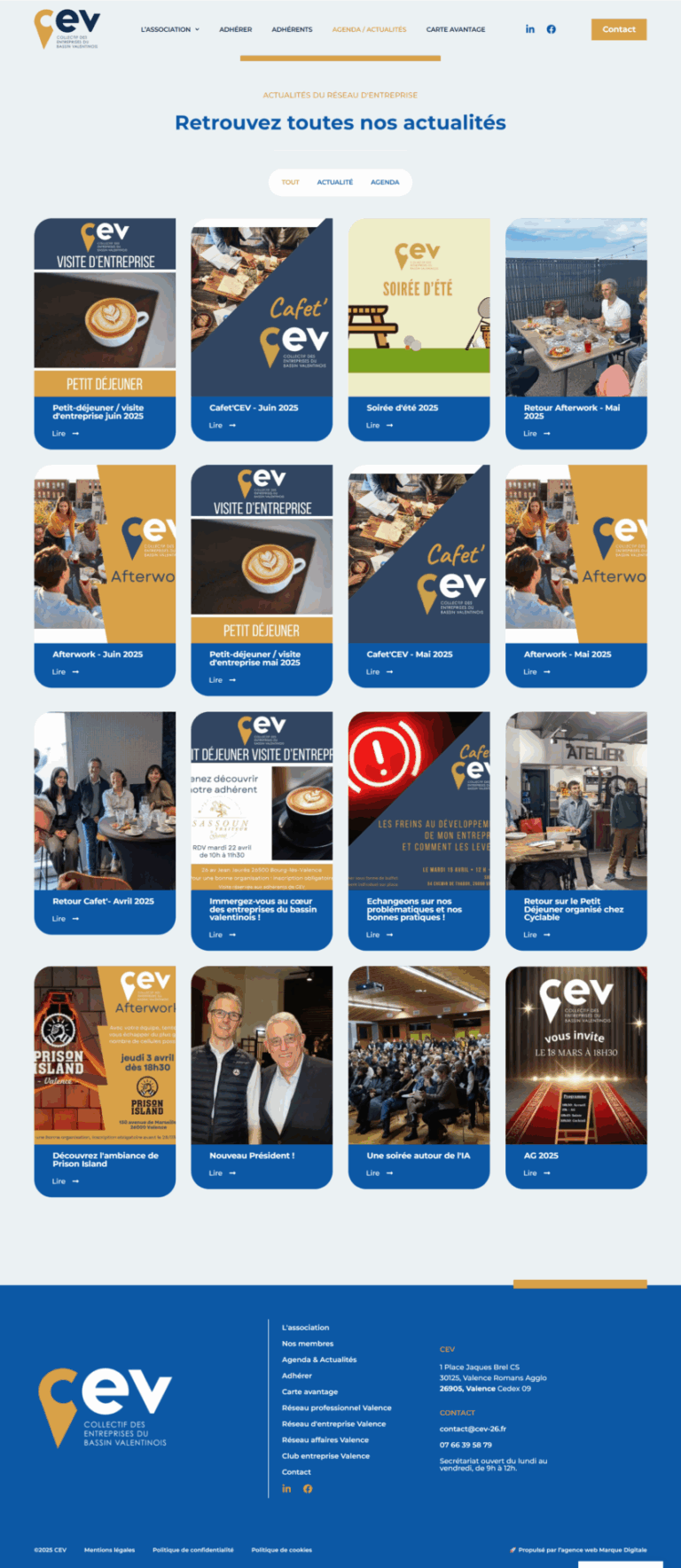 refonte site internet cev 26 par marque digitale