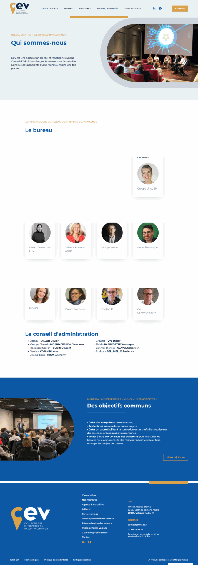 refonte site internet cev 26 par marque digitale